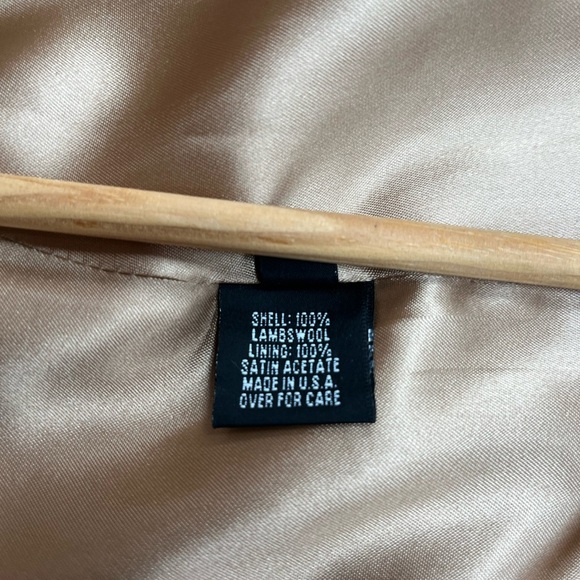 Marvin Richards Tan Coat with Fur Trim NOT FOR SALE - Picture 7 of 7